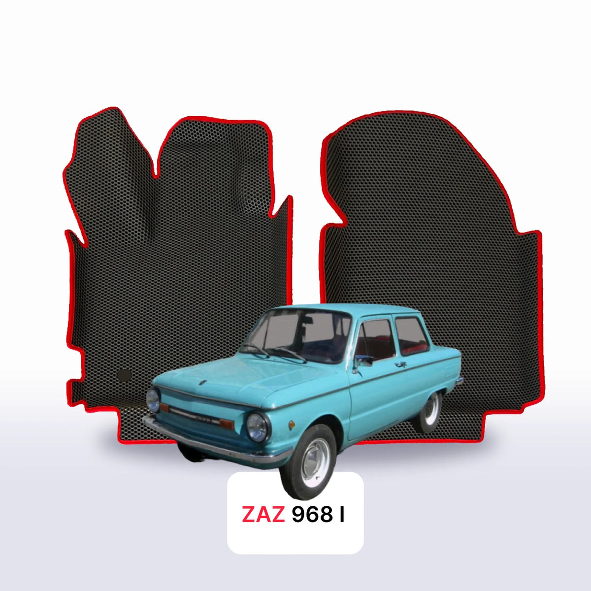 Alfombrillas 3D EVA para Zaz-968 1 gen 1971-1994 años SEDÁN 2 PUERTAS