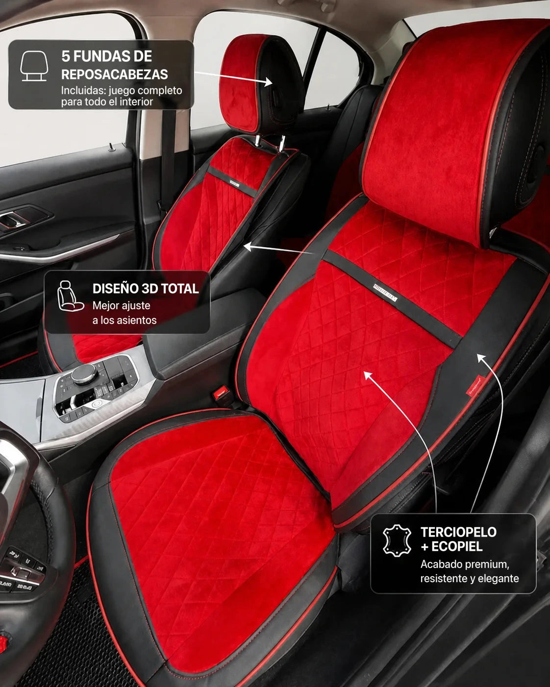 Fundas de asiento universales 3D - imagen 2