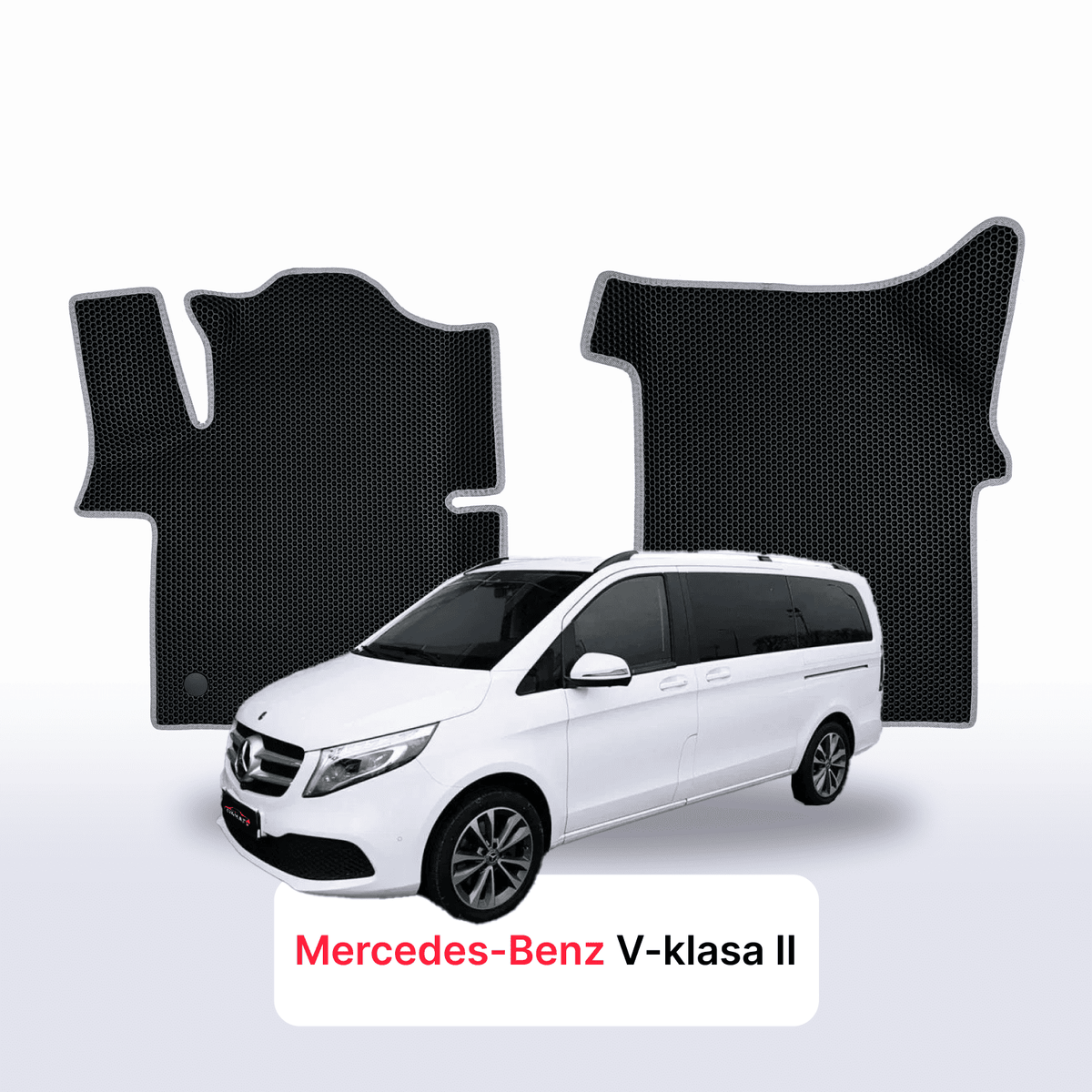 Alfombrillas 3D EVA para Mercedes-Benz Clase V 3 gen (W447) 2014-2027 años MINIBÚS LARGO
