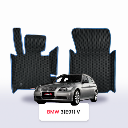 Alfombrillas 3D EVA para BMW 3(E91) 5 gen 2004-2012 años FAMILIAR