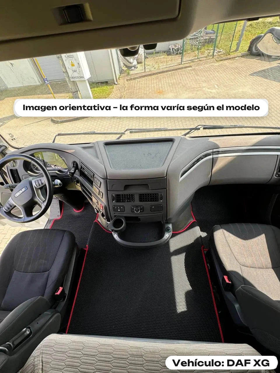 Imagen orientativa – la forma varía según el modelo — Vehículo: DAF XG