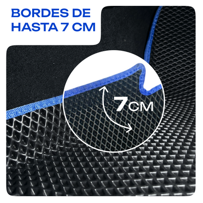 Bordes de hasta 7 cm