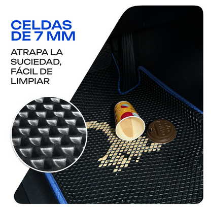 Celdas de 7 mm que atrapan la suciedad y son fáciles de limpiar