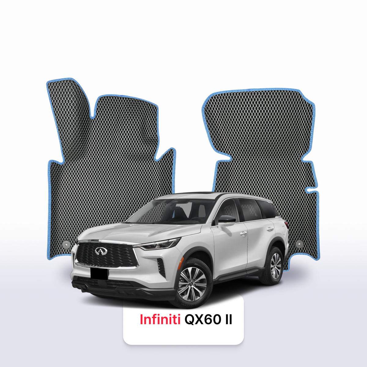 Alfombrillas 3D EVA para Infiniti QX60 2 gen 2021-2028 años SUV 7 PLAZAS