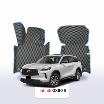 Alfombrillas 3D EVA para Infiniti QX60 2 gen 2021-2028 años SUV 7 PLAZAS