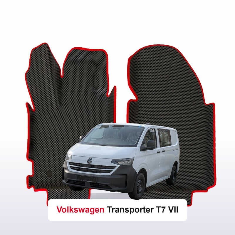 Alfombrillas 3D EVA para Volkswagen Transporter(T7) VII gen 2024-2029 años FURGONETA CABINA DOBLE
