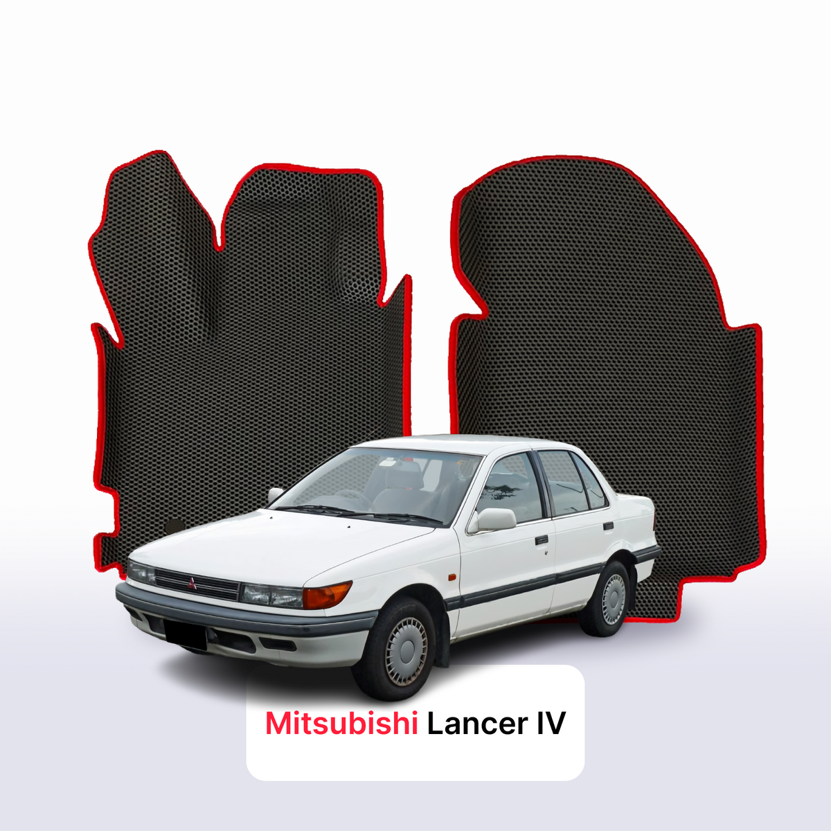 Alfombrillas 3D EVA para Mitsubishi Lancer 4 gen 1988-1991 años SEDÁN