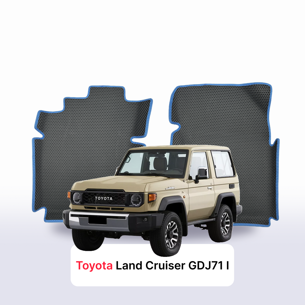 Alfombrillas 3D EVA para Toyota Land Cruiser GDJ71 z arabii 1 gen 2024-2027 años SUV 3 PUERTAS