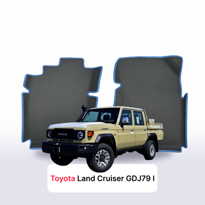 Alfombrillas 3D EVA para Toyota Land Cruiser GDJ79 z arabii 1 gen 2024-2027 años PICK-UP CABINA DOBLE