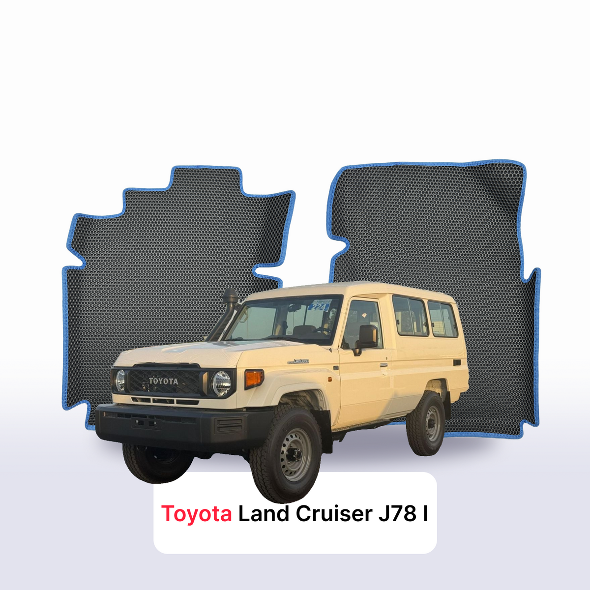 Alfombrillas 3D EVA para Toyota Land Cruiser J78 z arabii 1 gen 2024-2027 años SUV 3 PUERTAS