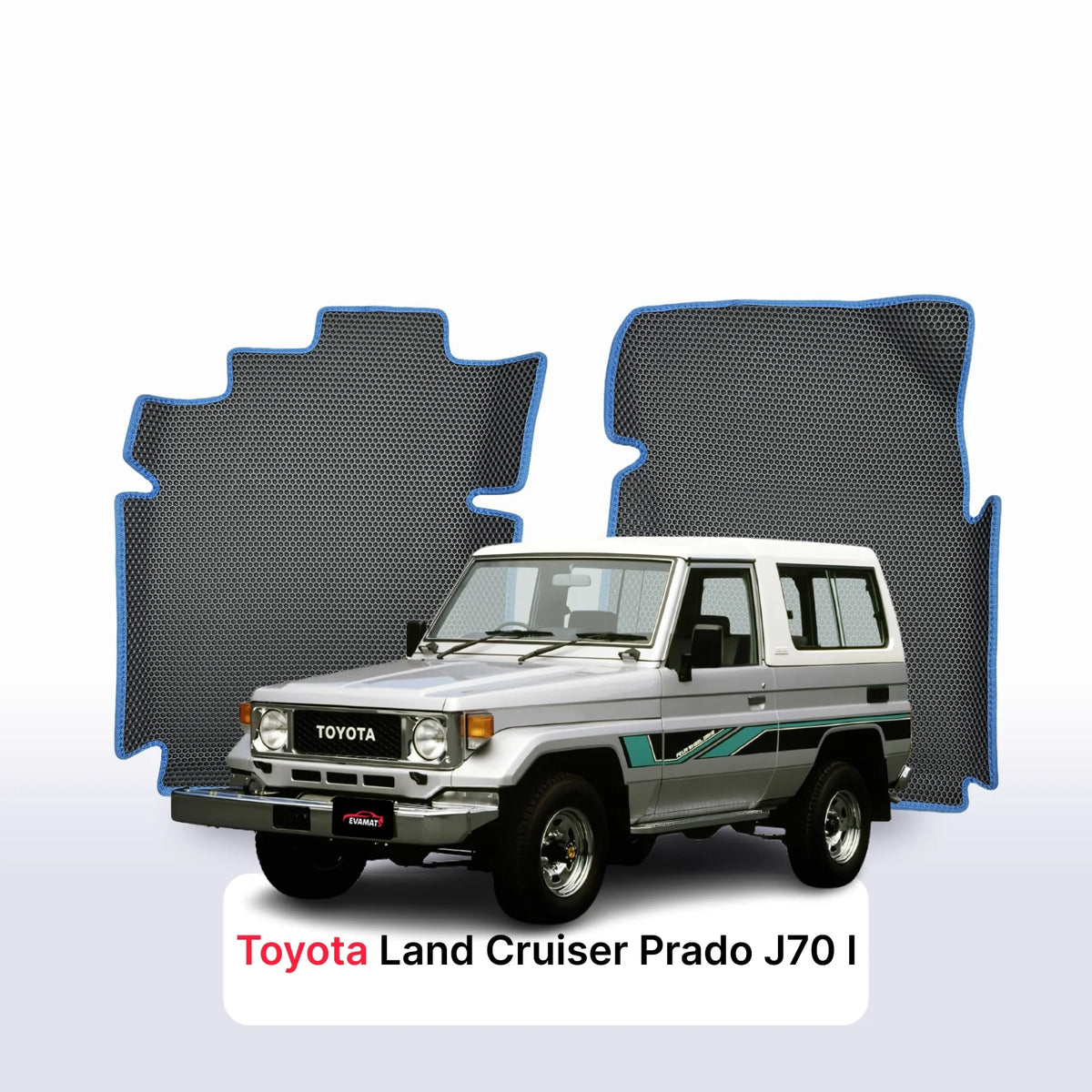 Alfombrillas 3D EVA para Toyota Land Cruiser Prado J70 1 gen 1984-1999 años SUV 3 PUERTAS